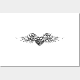 Heart with Wings Posters and Art